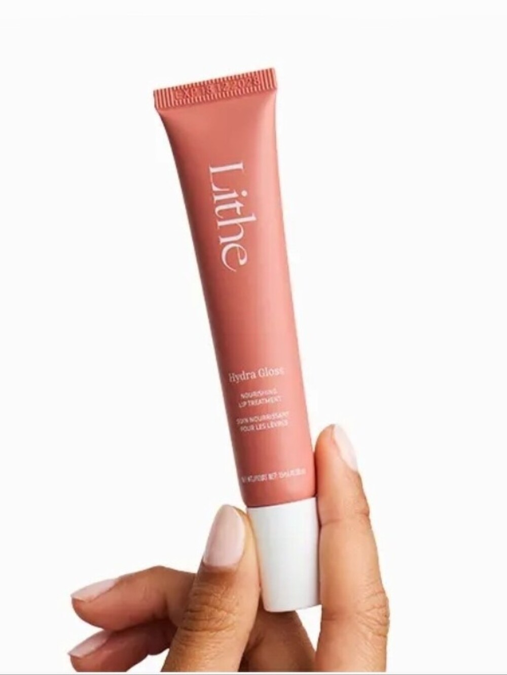 Lithe Hydra Gloss Nourishing Lip Treatment — Color: Melt (Peachy Pink)